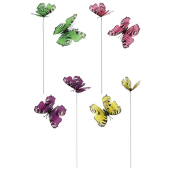 Gartenstecker Schmetterling 3D, 4/s, ca. 45cmH