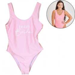 Ginger Ray swimsuit Team Bride pink size S