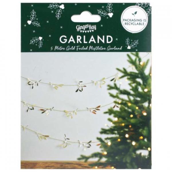 Ginger Ray Girlande Mistel gold 5 Meter