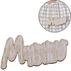 Ginger Ray Knopf Mummy to be Holz 7,5 cm