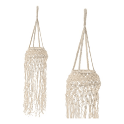 Hanger, macramé, approx. 22x115cmH