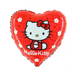 Hello Kitty - Foil balloon heart shape - 42 cm