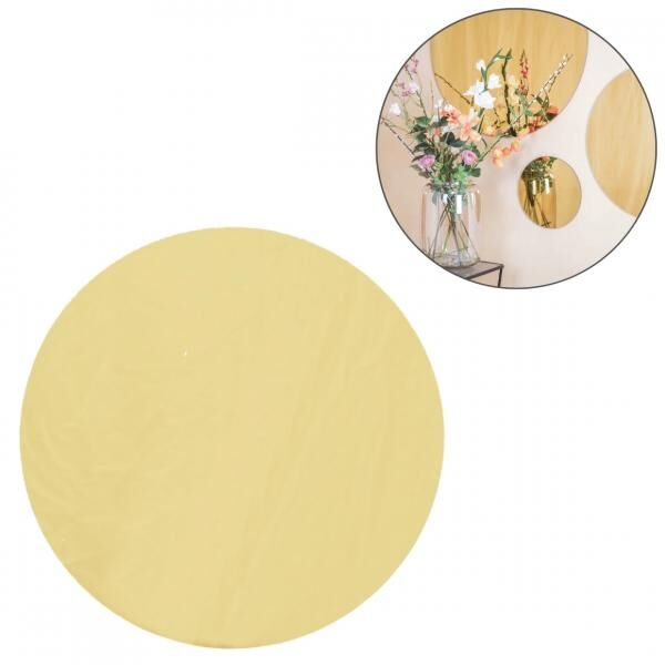Housevitamin Wandspiegel rund gold 80 cm