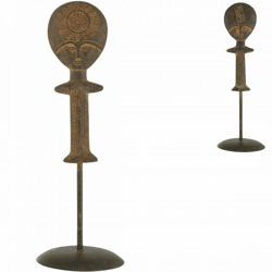 J-Line statue magnesium brown 46 cm 2 assorted