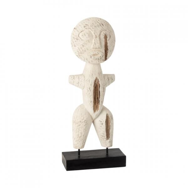 J-Line Figur Primitiv weiß 35 cm