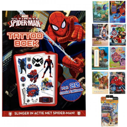 License coloring/adventure/tattoo book 10 assorted