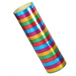 Streamers rainbow metallic