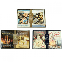 Luxury Christmas cards with envelope 10 pcs.