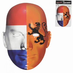 Mask-arade Dutch flag mask 28.5 cm