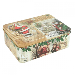 Metal tin can Santa Claus 19 cm