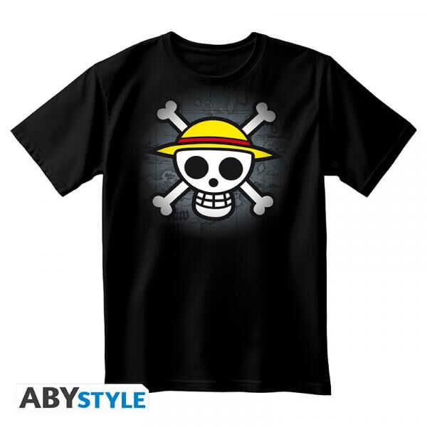 ONE PIECE - Unisex blackTshirt - Classic Skull - Double XL