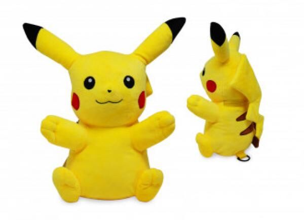 Pokemon Pikachu - Pl&uuml;sch-Rucksack - 34 cm