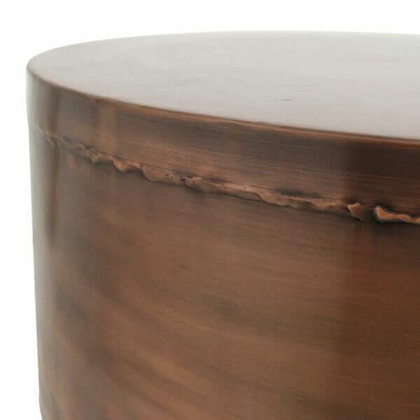 PTMD Beistelltisch Georgy Metall Kupfer 80 cm Satz von 2