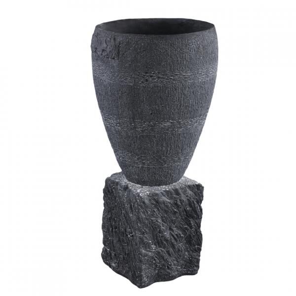 PTMD flower pot Mailey L anthracite 77 cm