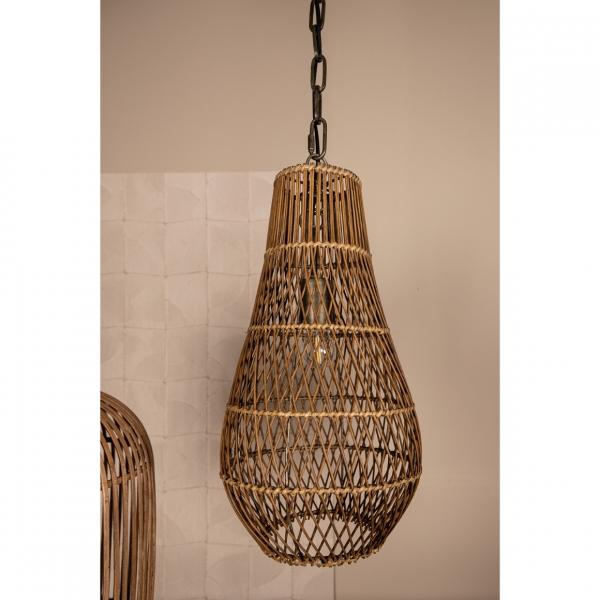 PTMD Hängeleuchte Erandi braun 49 cm