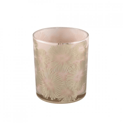 PTMD tea light holder Bodey gold/beige M 10 cm