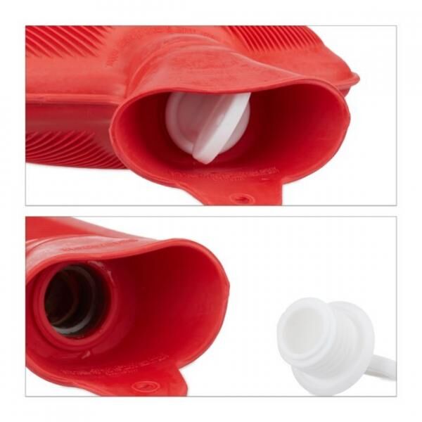 Relaxdays Heißwasserkanne rot 2 L