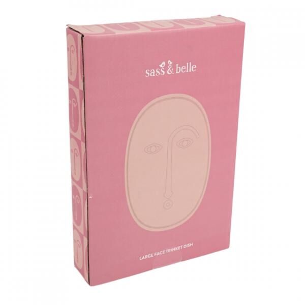 Sass & Belle Schale Gesicht rosa 19,5 cm