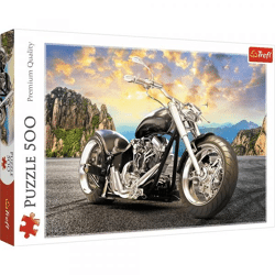 Black motorcycle - jigsaw puzzle 500 pieces