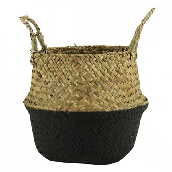 Seegraskorb braun/schwarz 19 cm