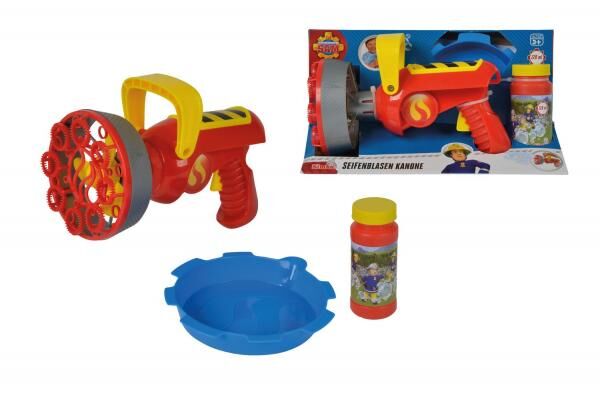 Simba 109252121 - Fireman Sam, soap bubble cannon