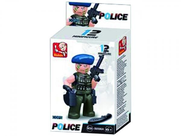 Sluban - Army - Cops & Robbers Mini Figuren Display