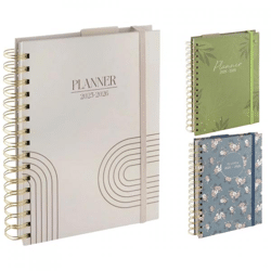Planner calendar 2025-2026 ring binder 3 assorted
