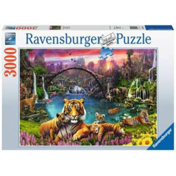 Tiger in paradise lagoon - jigsaw puzzle - 3000 pieces
