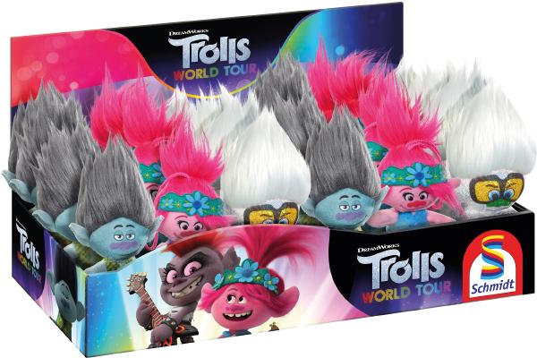 Trolls, Pl&uuml;sch Anh&auml;nger, im Display - Pl&uuml;sch