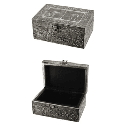 Shiva chest, silver, 2/s, small, approx. 15x10cm
