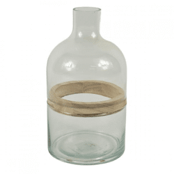 Vase Glas transparent 22 cm 3 Stück