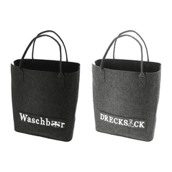 Laundry bag sayings, 2/s, 40x45x25cm