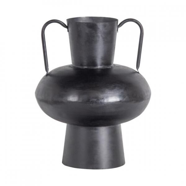 WOOOD Vase Vere Metall schwarz 37 cm