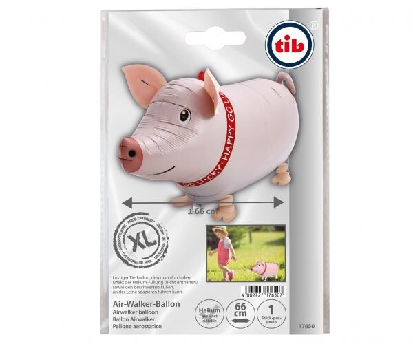Airwalker-Ballon "Schwein" - 66 x 36,3 cm