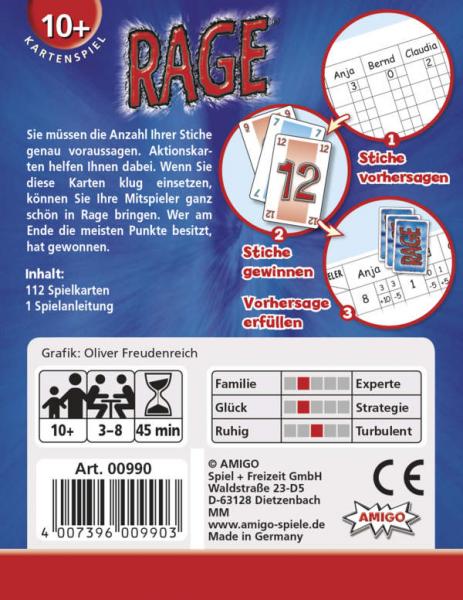 Amigo 00990 - Rage - Kartenspiel