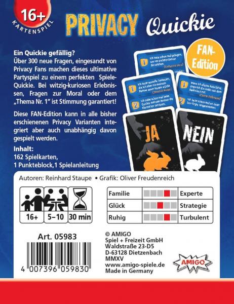 Amigo 05983 - Privacy Quickie - Kartenspiel