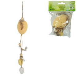 Pendant Easter eggs yellow 35 cm