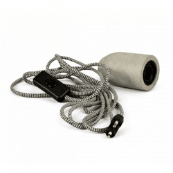 Annas Collection Pendelleuchte E27 Beton 3 m