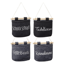 Felt storage bag for hanging 4/s 