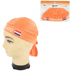 Bandana Netherlands orange one size
