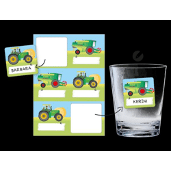 BAUERNHOF - 6 name stickers for labeling