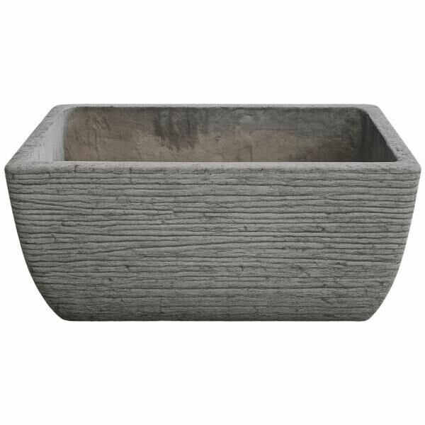 Flower pot Brute cement gray 37 cm