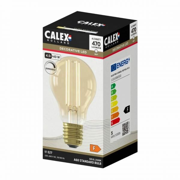 Calex LED-Glühbirne Gold dimmbar E27 4.5W