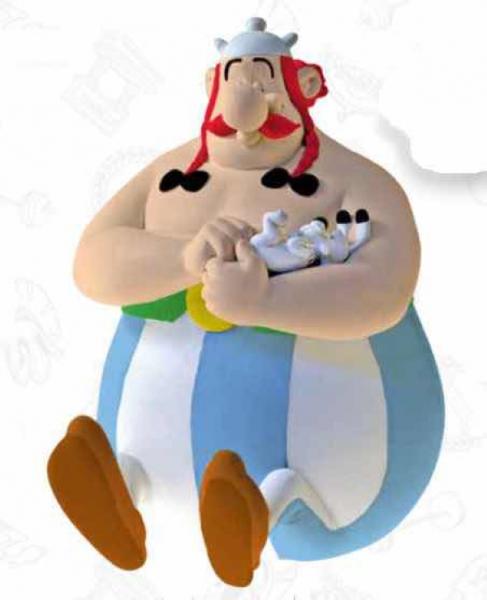 Chibi Obelix und Idefix - Spardose