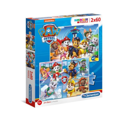 Clementoni 21617 - 2 x 60 Teile Puzzle - Paw Patrol