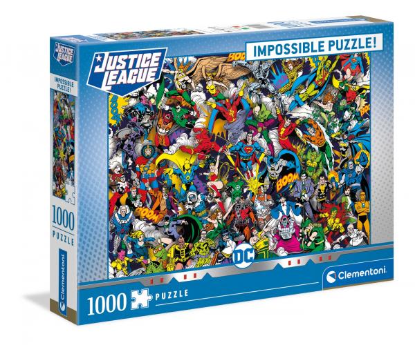 Clementoni 39599 - 1000 Teile Impossible Puzzle - DC Comics, Justice League