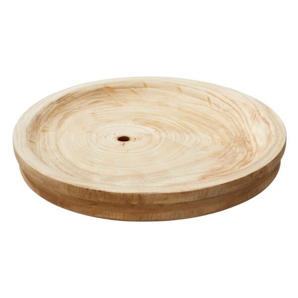 Dekoteller Holz rund, gro&szlig;, ca. 33cmD