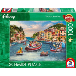 Disney Mickey & Minnie in Italy - Thomas Kinkade - 1000 Teile Puzzle