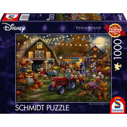 Disney, Mickey & Minnie Pumpkin Festival - Thomas Kinkade 1000 piece jigsaw puzzle