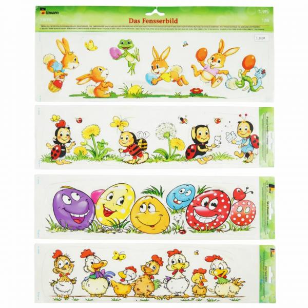Fensteraufkleber Frühling/Ostern sortiert